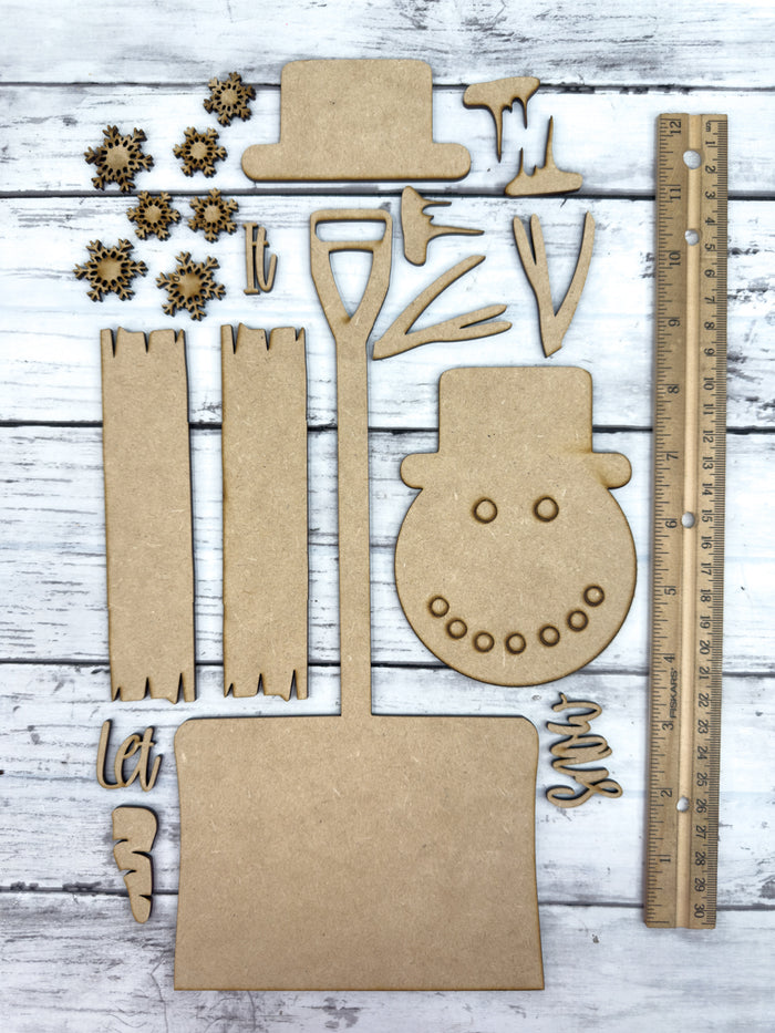 Winter Leaner Shovel DIY Craft Kit