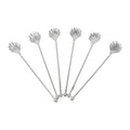 Vintage Winthrop Silver Plate Shell Spoon Sipper Straws | The Hour