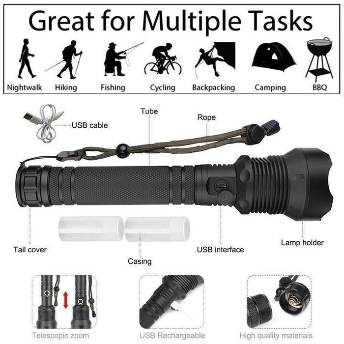 XHP P50 MOST POWERFUL FLASHLIGHT
