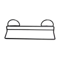 Yardwe Shoes Rack Organizer Wall Mounted Storage Shelf Shoe Holder Single Rack Metal Storage Organizer for Slippers Bathroom Door (Black)