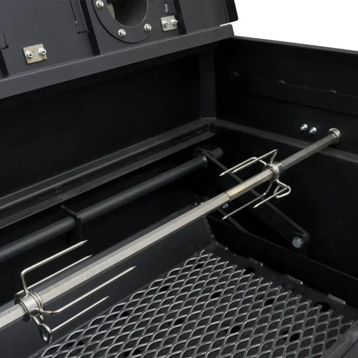 Yoder Smokers Flat Top Charcoal Grill Rotisserie Kit Outdoor Grill Accessories 12048162