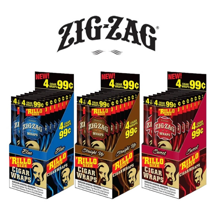 Zig Zag Rillo wraps 4/.99 15pk - Tobacco Products