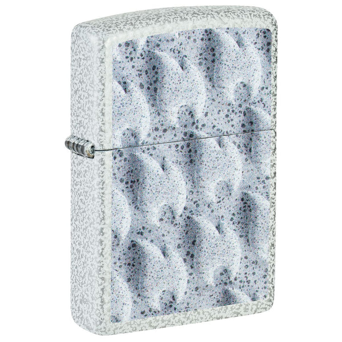 Zippo Lighter: Frozen Flames Design - Glacier 46599