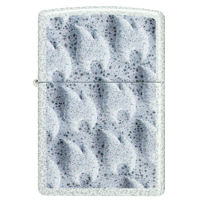 Zippo Lighter: Frozen Flames Design - Glacier 46599